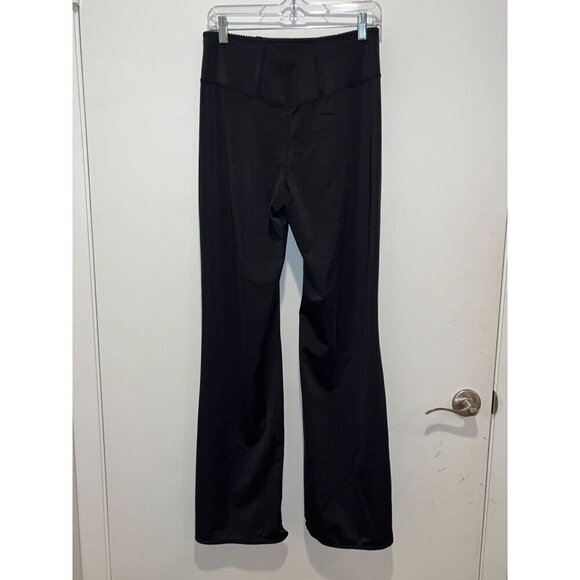 SKIMS FOLDOVER  Black High Rise Flared lPants Women size Large - Picture 4 of 10
